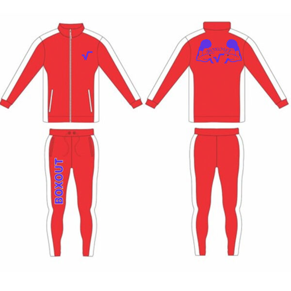 BOXOUT TRACKSUIT - RED/WHITE