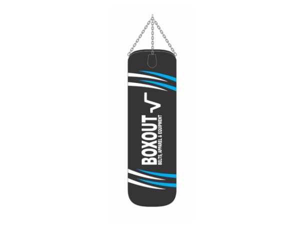 BOXOUT PUNCHING BAG - BLACK/BLUE - WHITE